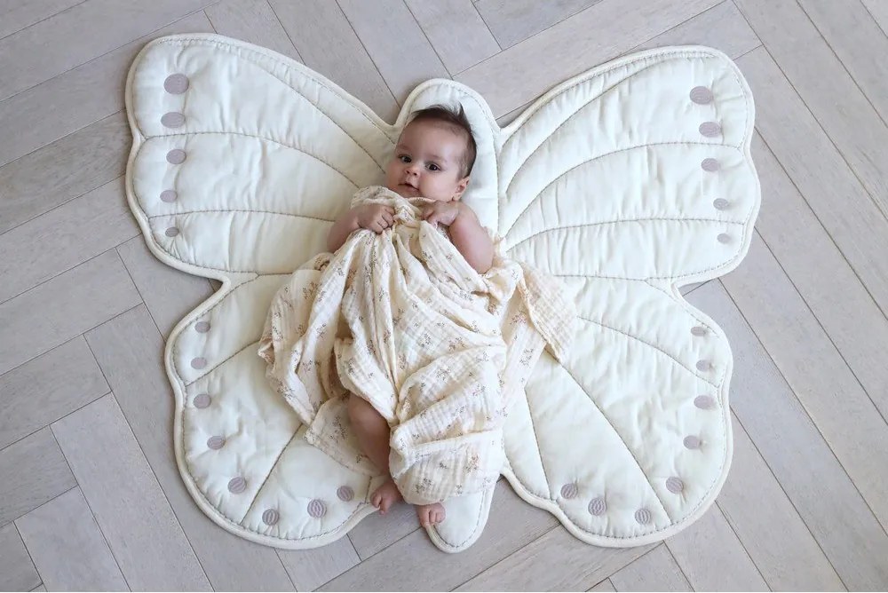 Slonovinová detská hracia podložka 85x100 cm Off-White – Cam Cam Copenhagen