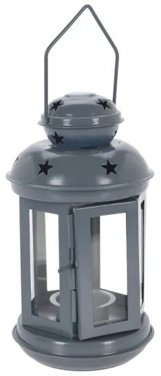 Vianočný svietnik Lampášik v tmavosivej farbe 20 cm