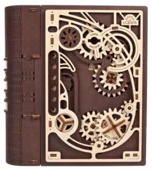 Ugears - 3D drevené mechanické puzzle Kniha tajomstiev