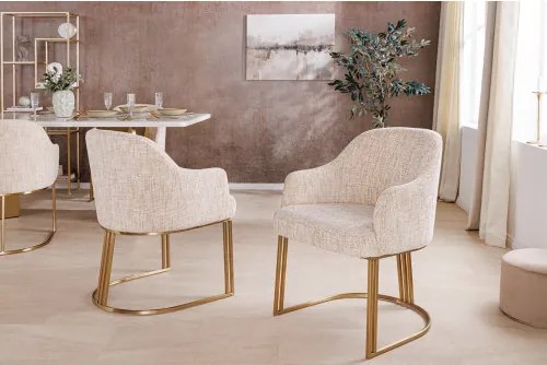 Stolička 45927 Art Living Látka Chenille Béžová - Komfort-nábytok