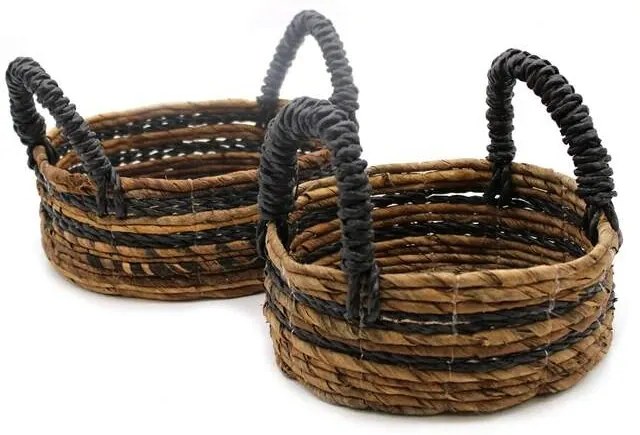 Úložné košíky z bambusových listov 24cm