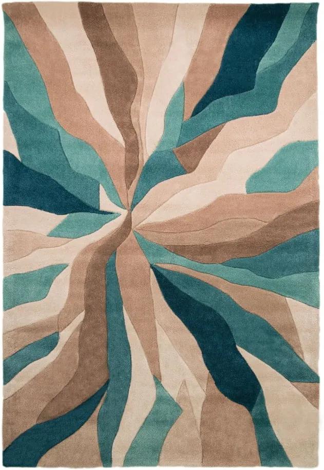 Tyrkysový koberec Flair Rugs Splinter, 120 x 170 cm