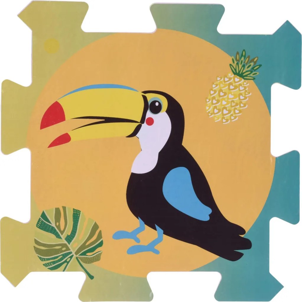 Hracia podložka Puzzle zvieratká (8 dielov)