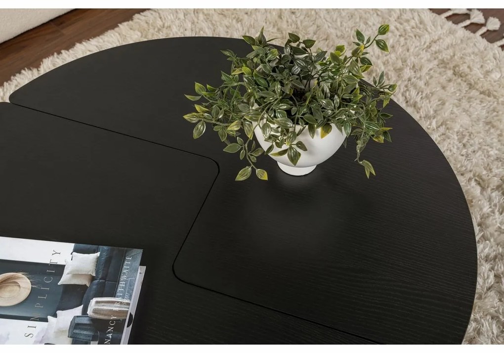 Konferenčný stolík Moira Wood Black