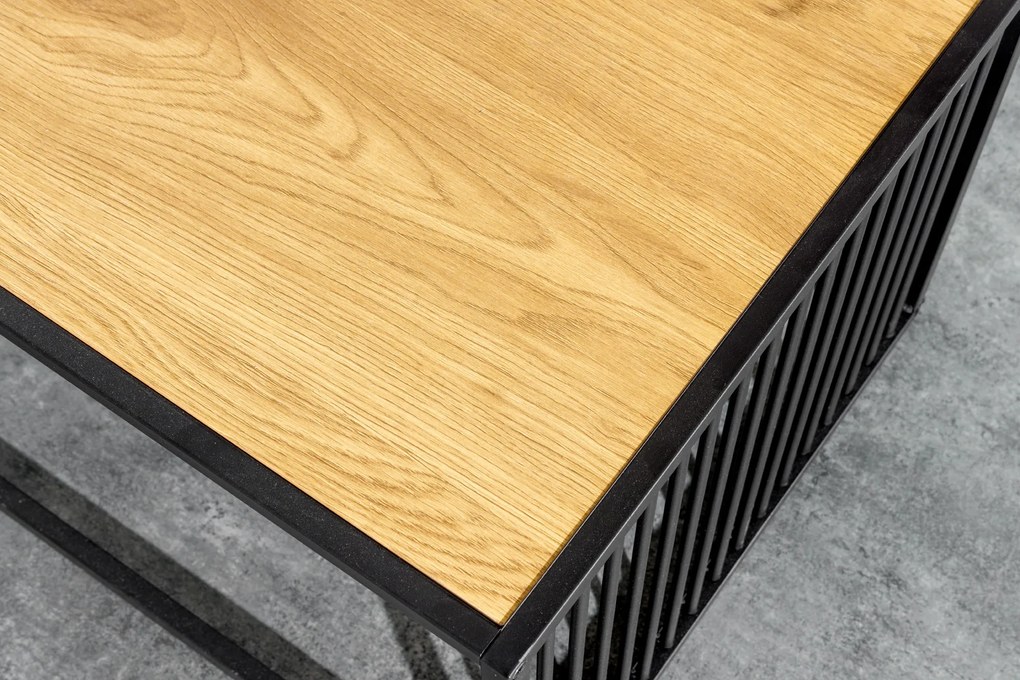 Konferenčný stolík Architecture 100cm vzhľad divokého dubu