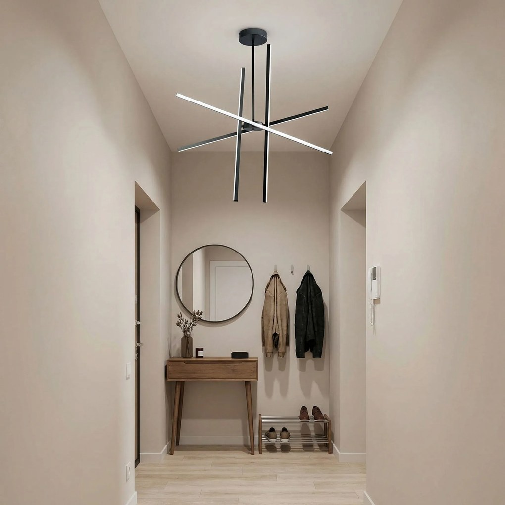 Toolight Toolight, LED stropné svietidlo, 40W, 4000K, 2000lm, APP1929-CP, čierna, OSW-66068