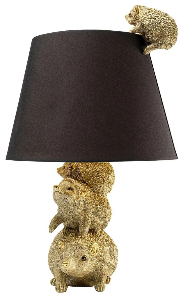 Animal Hedgehog Family stolová lampa zlatá 50 cm