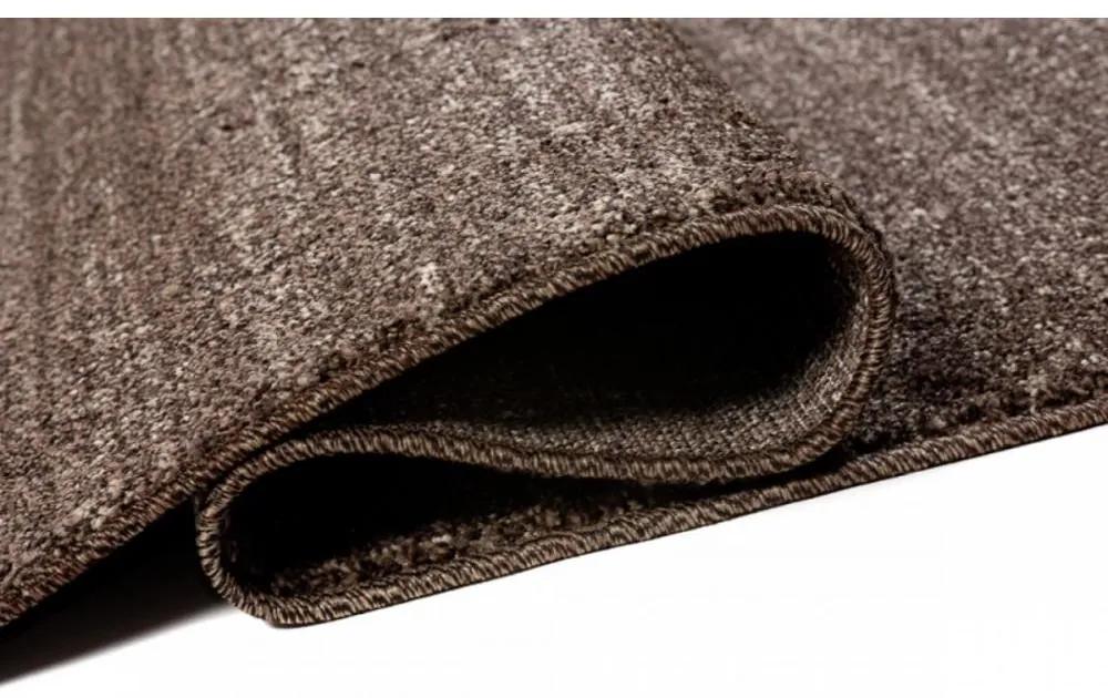Kusový koberec Remon tmavo hnedý 80x150cm