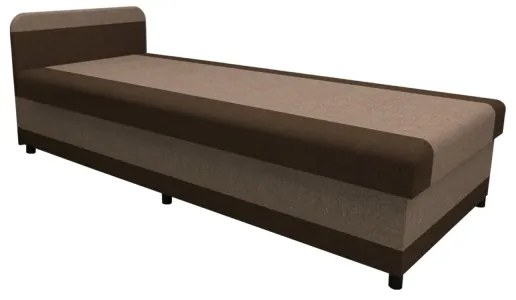 Čalúnená válenda s úložným priestorom TALI 80x202 hnedá/béžová