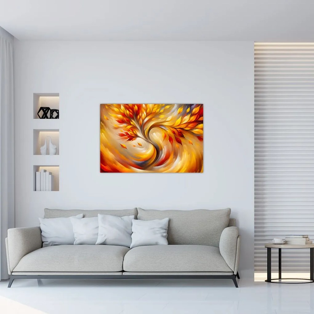 Obraz - Jesenný strom (90x60 cm)