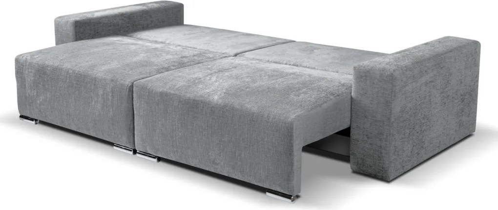 Rozkladacia pohovka Anafi, svetlo šedá látka