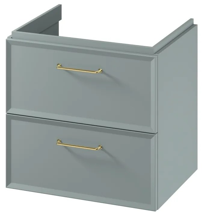 Cersanit Mille, umývadlová skrinka 594x446x551 mm, zelená matná, S1021-003
