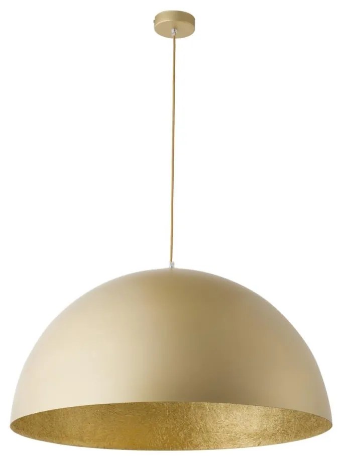 Luster na lanku SFERA 1xE27/60W/230V pr. 35 cm zlatá