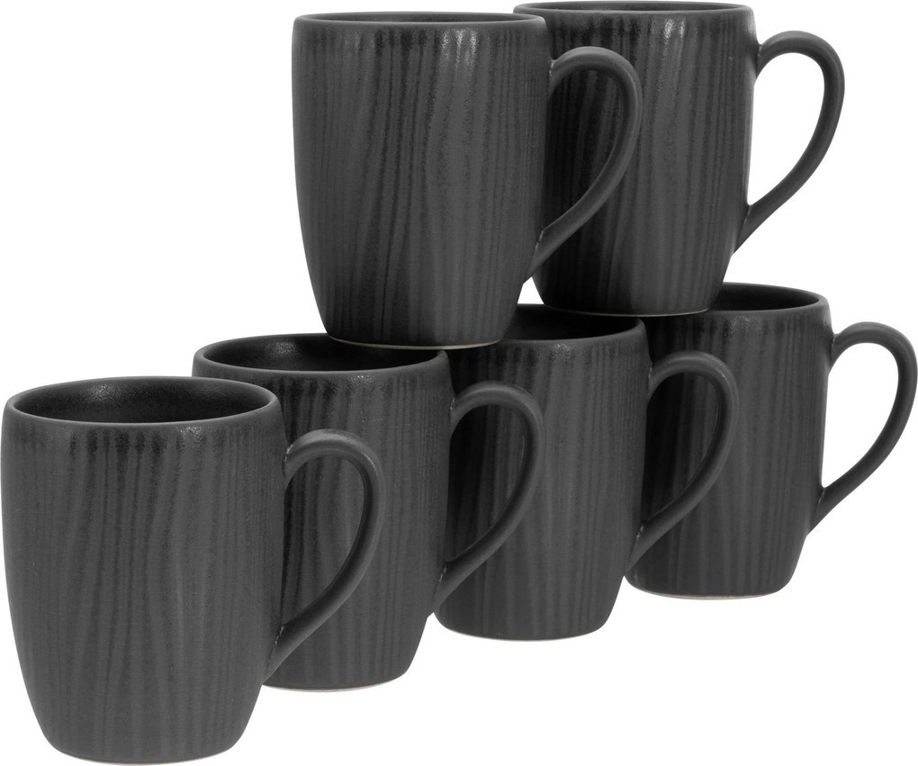 XXXLutz SADA HRNČEKOV NA KÁVU Vesuvio Black  6-dielne Creatable - Hrnčeky & šálky - 007768136701