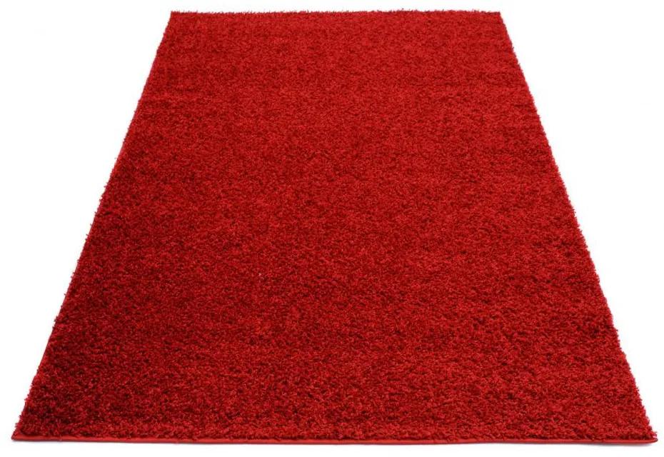 +Kusový koberec Shaggy Tokyo červený 70x200cm