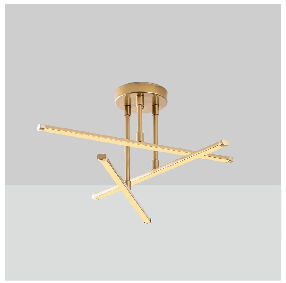 LED stropné svietidlo v zlatej farbe 26x51 cm Umut – Opviq lights
