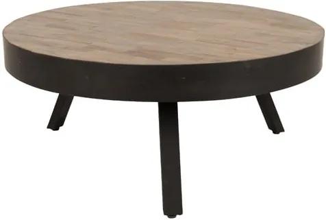 Konferenčný stolík z recyklovaného teakového dreva White Label Suri, Ø 74 cm