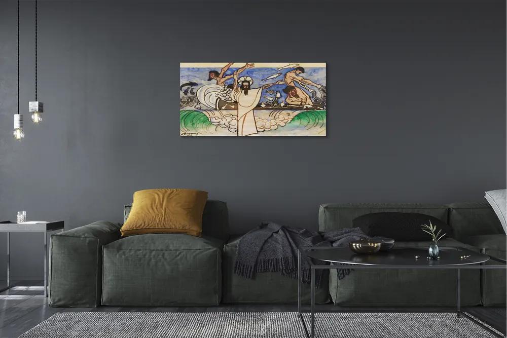 Obraz canvas Ježišovo skica sea 140x70 cm