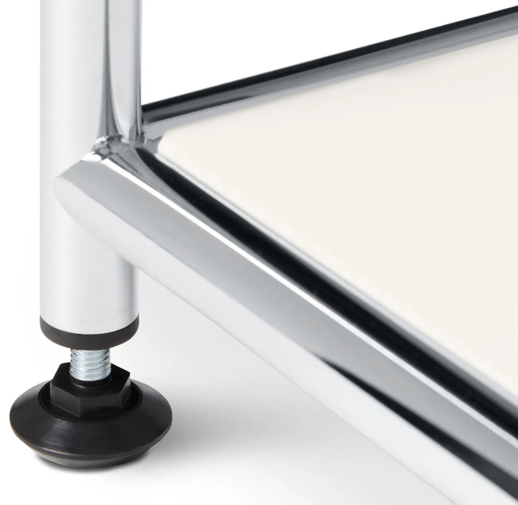 Kovový konferenčný stolík »CN3«, otvorený, biely