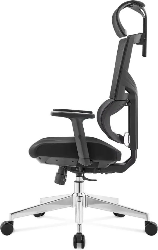 Kancelárska ergonomická stolička Neoseat ALINE — čierna, nosnosť 150 kg