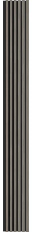 Mexen Lam-F, akustické stenové lamely 275 × 30 cm, plstený podklad 8 mm, technická dyha, dub oceľový, S105-275307-3015-006