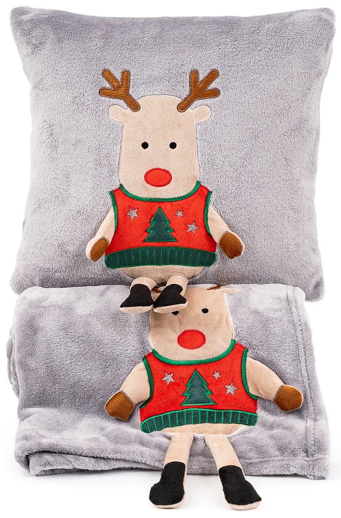 4Home Vianočná deka Xmas Reindeer, 150 x 200 cm