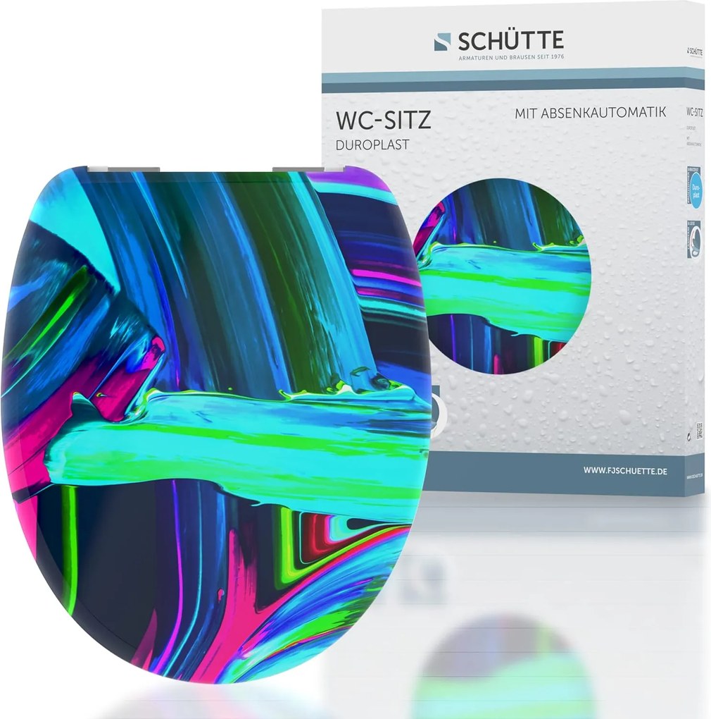 Eisl Sanitär WC sedátko Duroplast Soft Close Neon Paint 82191