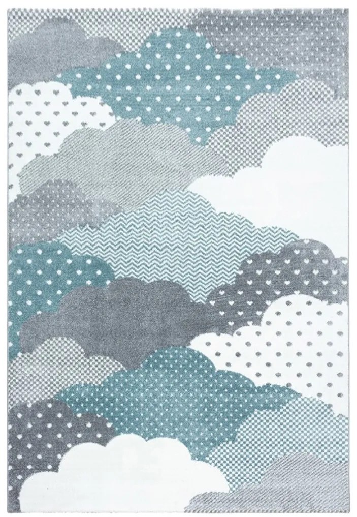 Ayyildiz, Kusový koberec Bambi 820 blue, 80x150, modrá, detská izba