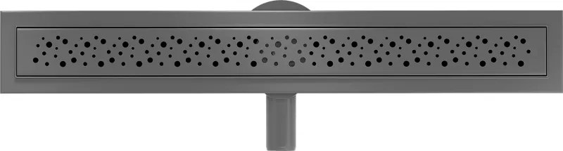 Mexen Flat 360° M12 sprchový žľab 70 cm, brúsený grafit, 1E21070-40