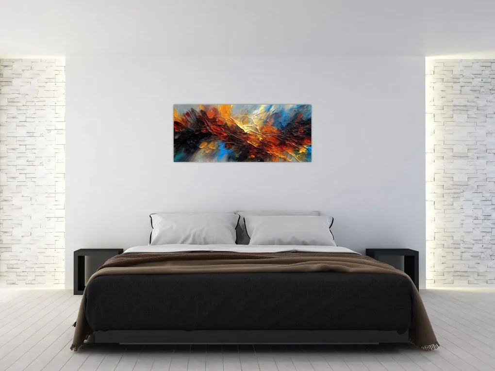 Obraz - Farebná textúra (120x50 cm)