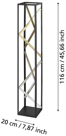 Eglo 390419 - LED Stmievateľná stojacia lampa PENELA LED/23W/230V 2700-6500K + DO