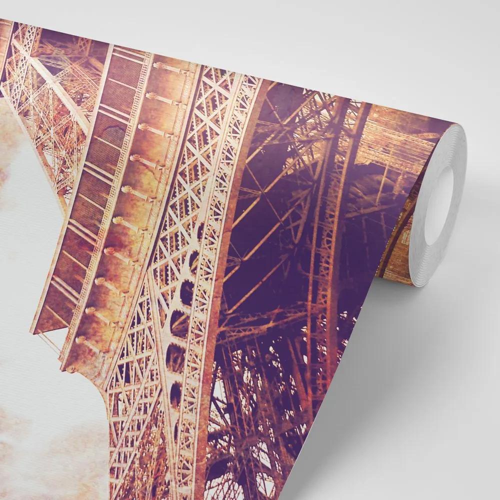Tapeta Eiffelova veža v retro prevedení