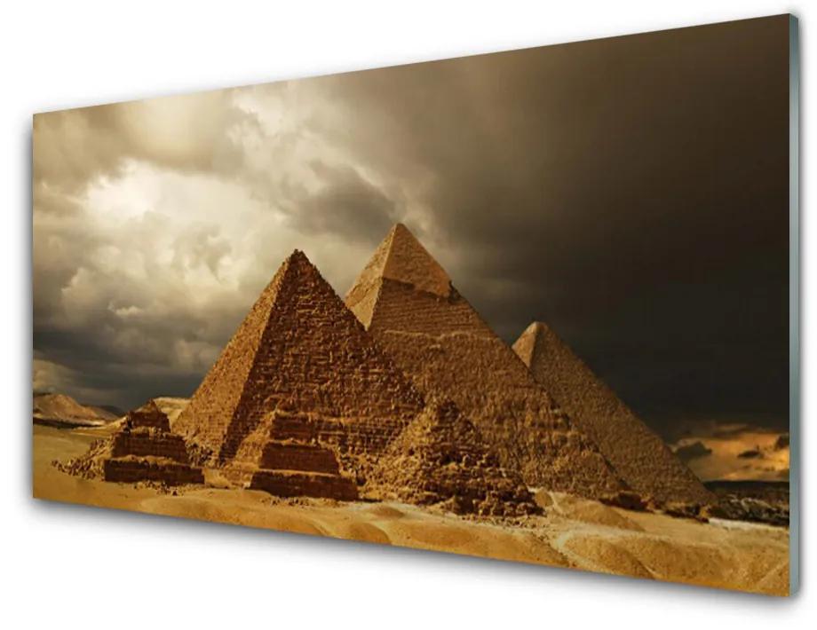 Nástenný panel  Pyramídy architektúra 140x70cm