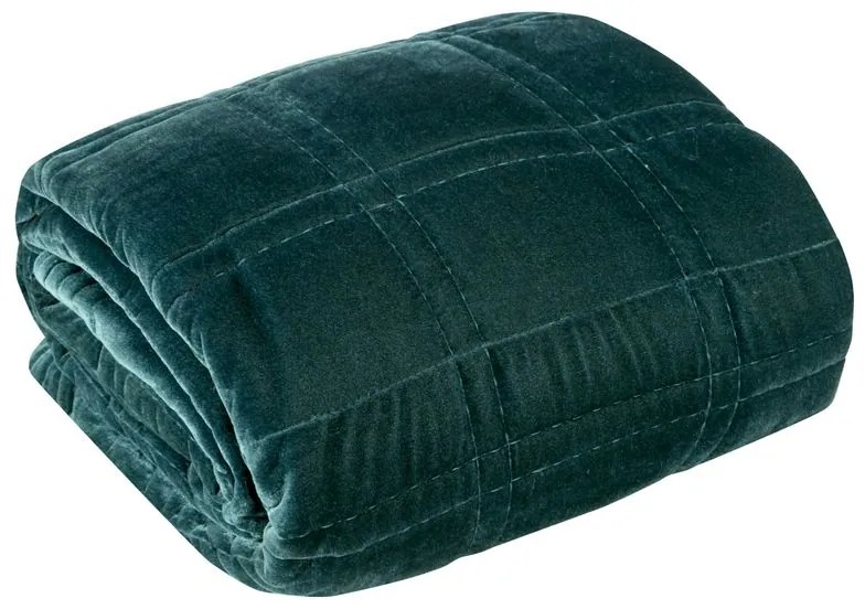 Dekorstudio Luxusný zamatový prehoz na posteľ KRISTIN2 v tmavomätovej farbe Rozmer prehozu (šírka x dĺžka): 170x210cm
