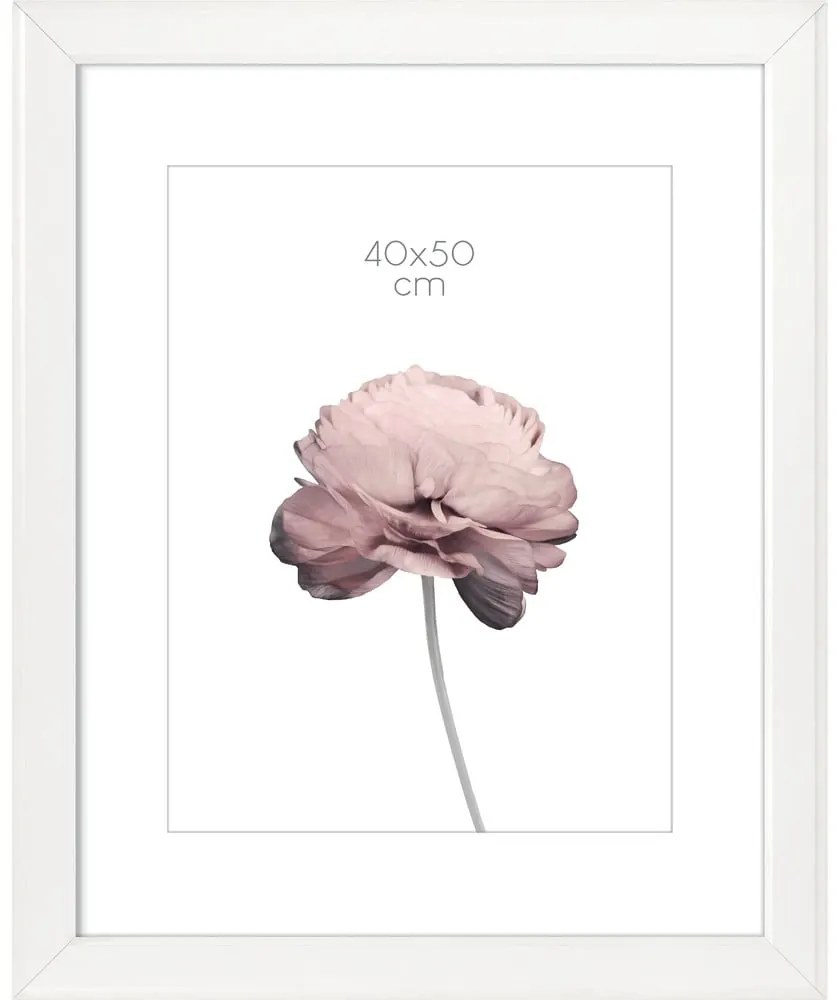 Biely rámček na fotografiu Styler Malmo, 47 x 57 cm