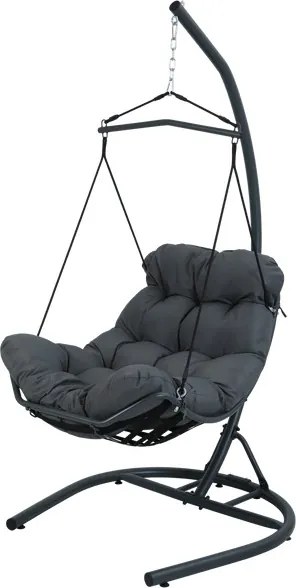 Závesné kreslo ZEPHYR antracitové FAT0449