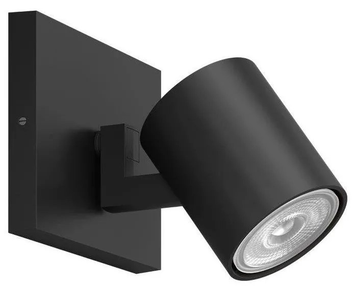 Philips - Bodové svietidlo RUNNER 1xGU10/20W/230V čierna P5371