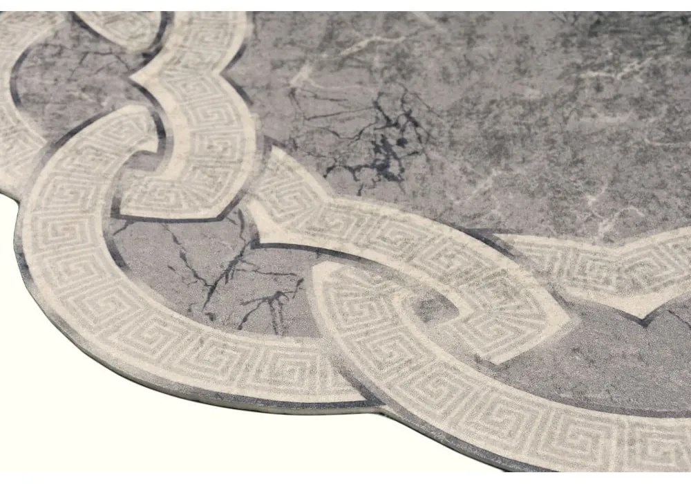 Sivý okrúhly koberec ø 160 cm - Vitaus