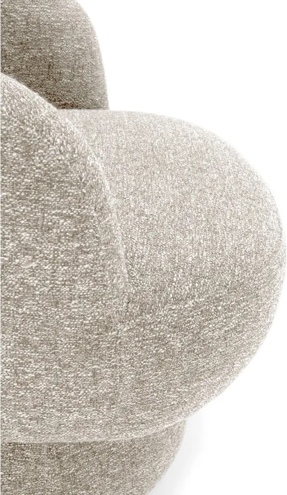 Béžové otočné kreslo Dali – MOME