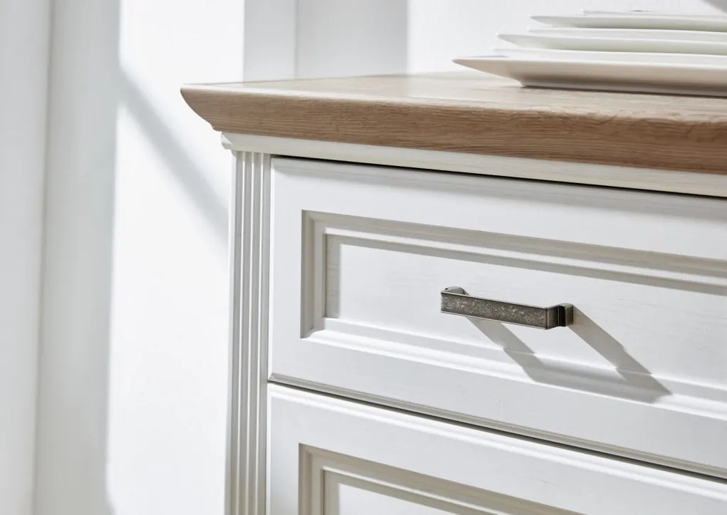 Komoda so zásuvkami Jasmin 165 cm, borovica/dub artisan