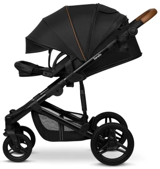 Lionelo - Kombinovaný kočík 3 v 1 MARI TOUR Black Onyx