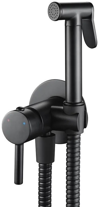 Bidetová batéria Rea Loop Lungo čierna