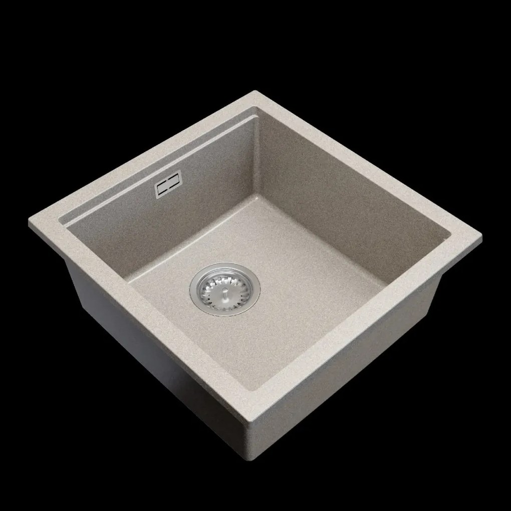 Gamma Decor 4850, 1-komorový granitový drez 480x500x215 mm, béžová, GMA-ZLE000169