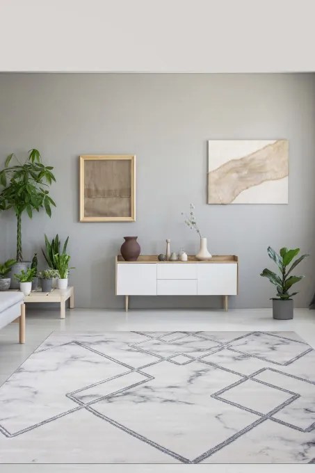 Koberec DIANOND K4421S strieborný