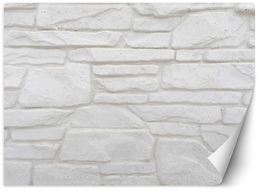 Gario Fototapeta Biela stena z kameňa Materiál: Vliesová, Rozmery: 200 x 140 cm