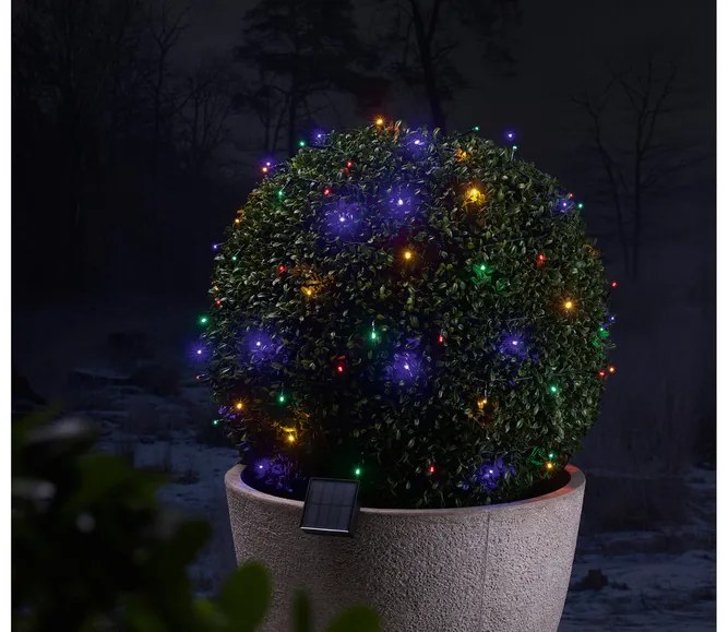 LIVARNO home Solárna svetelná reťaz, 100 LED (farebná) (100367336)