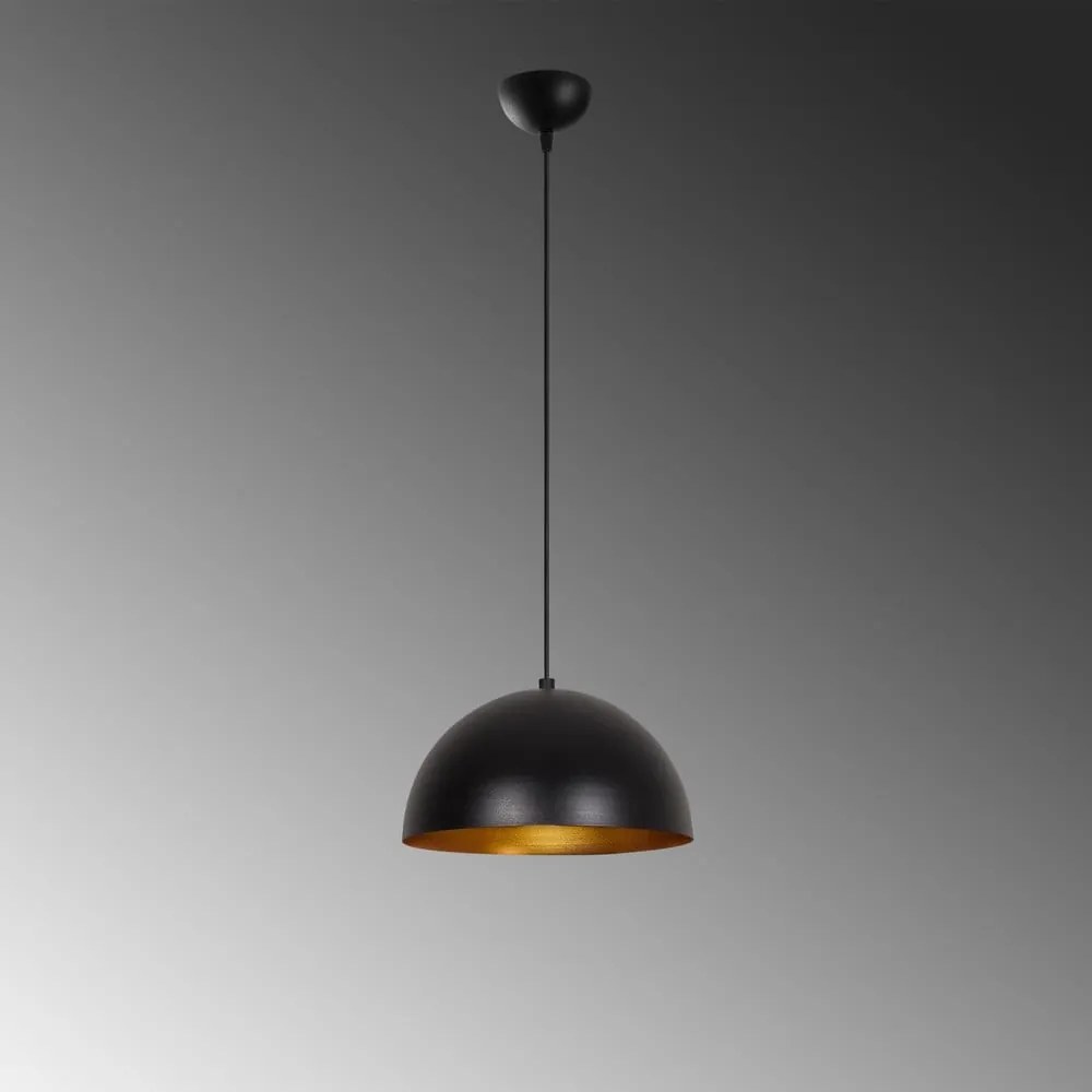 Čierne závesné svietidlo Opviq lights Silvani