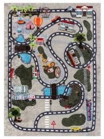 Sammer Detský koberec s motívom autodráhy kolekcia JUNIOR BR013 120 x 170 cm