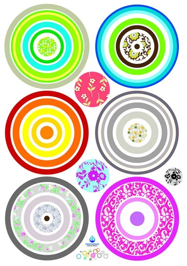 Samolepka Ambiance Colorful Bubbles