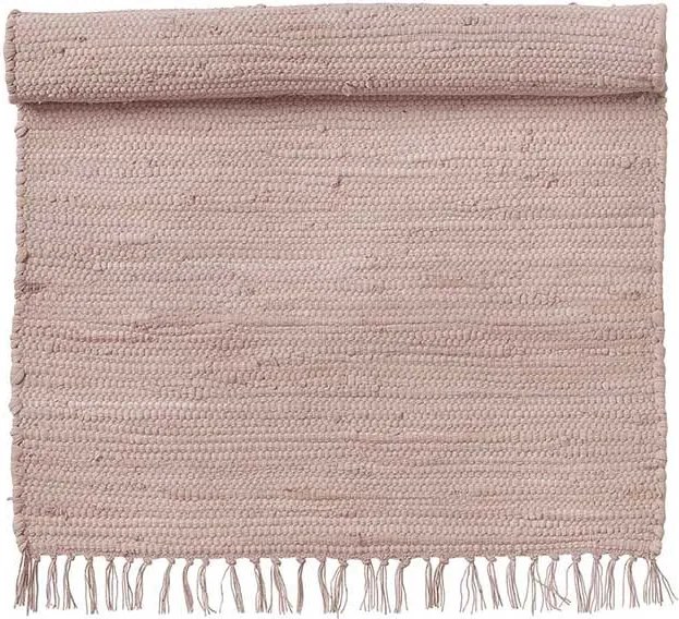 BUNGALOW Bavlnený koberec Chindi mat Rose 70×130 cm
